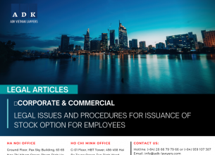 LEGAL ISSUES AND PROCEDURES FOR ISSUANCE OF 
STOCK OPTION FOR EMPLOYEES

