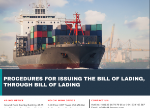 PROCEDURES FOR ISSUING THE BILL OF LADING, THROUGH BILL OF LADING